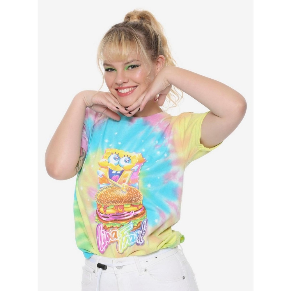 Lisa Frank SpongeBob Tie Dye t-shirt size small